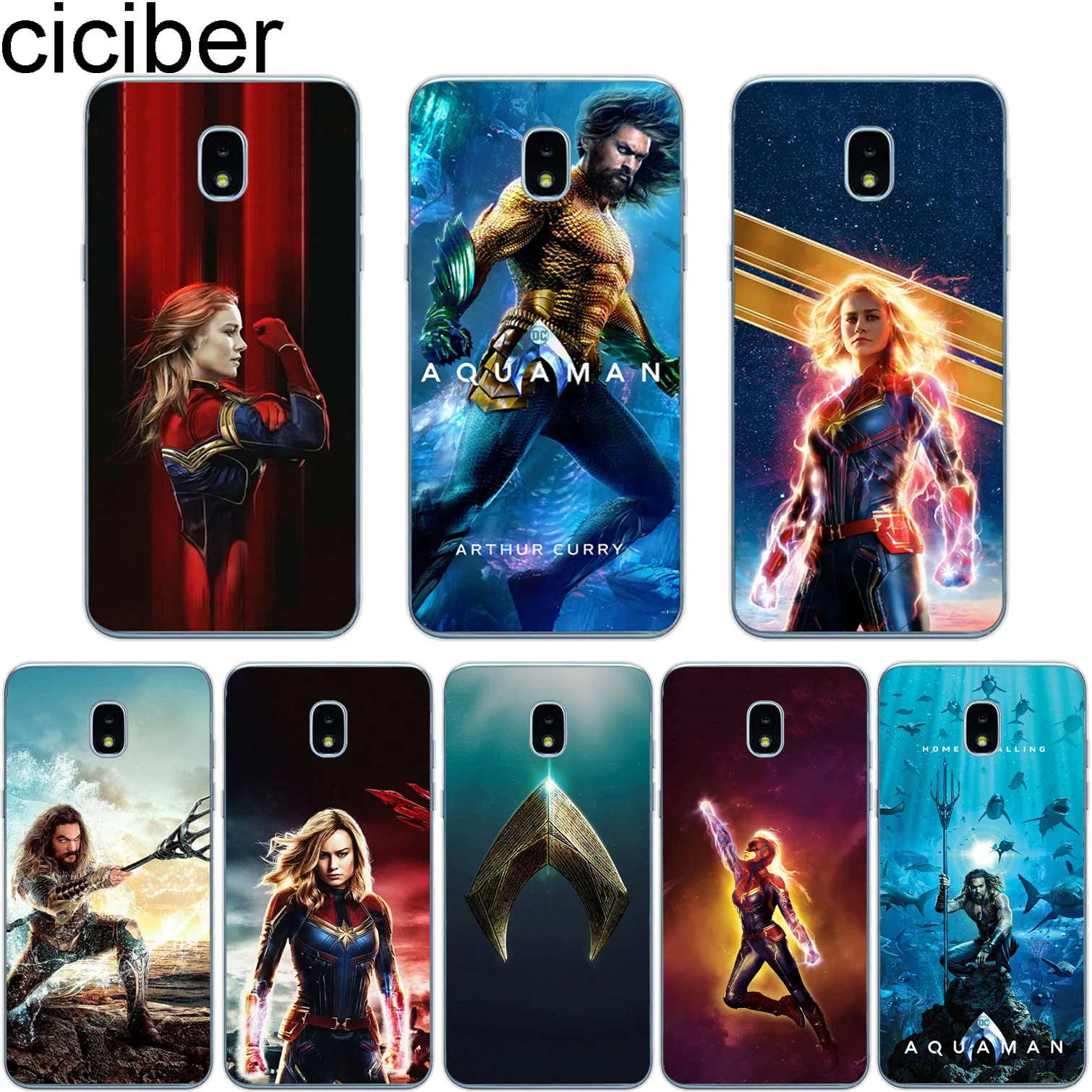 

ciciber Captain Marvel for Samsung Galaxy J6 J5 J7 J8 J1 J2 J3 J4 Pro Core Plus Prime mini 2017 2018 2016 Phone Case Soft TPU