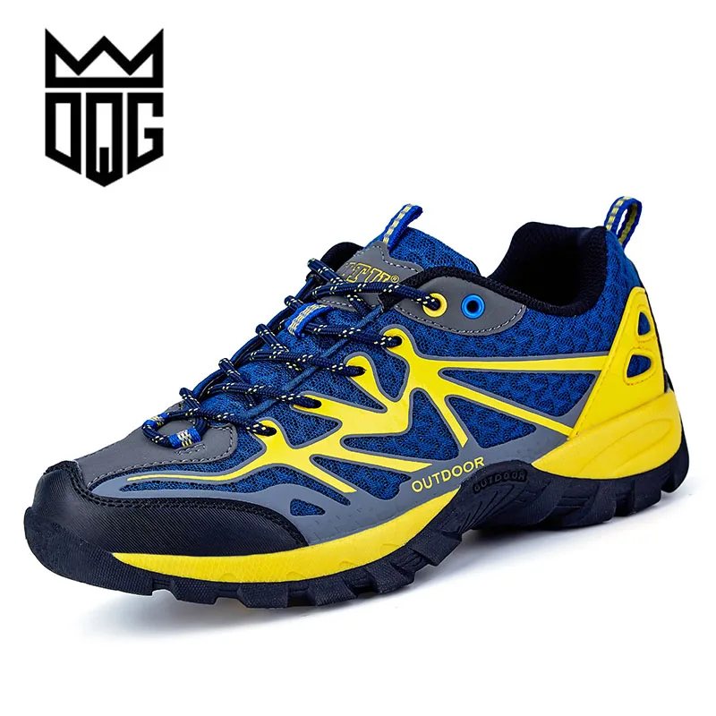 DQG Men and Women's Hiking Shoes Outdoor Waterproof Climbing Shoes For Couples Unisex Sneakers