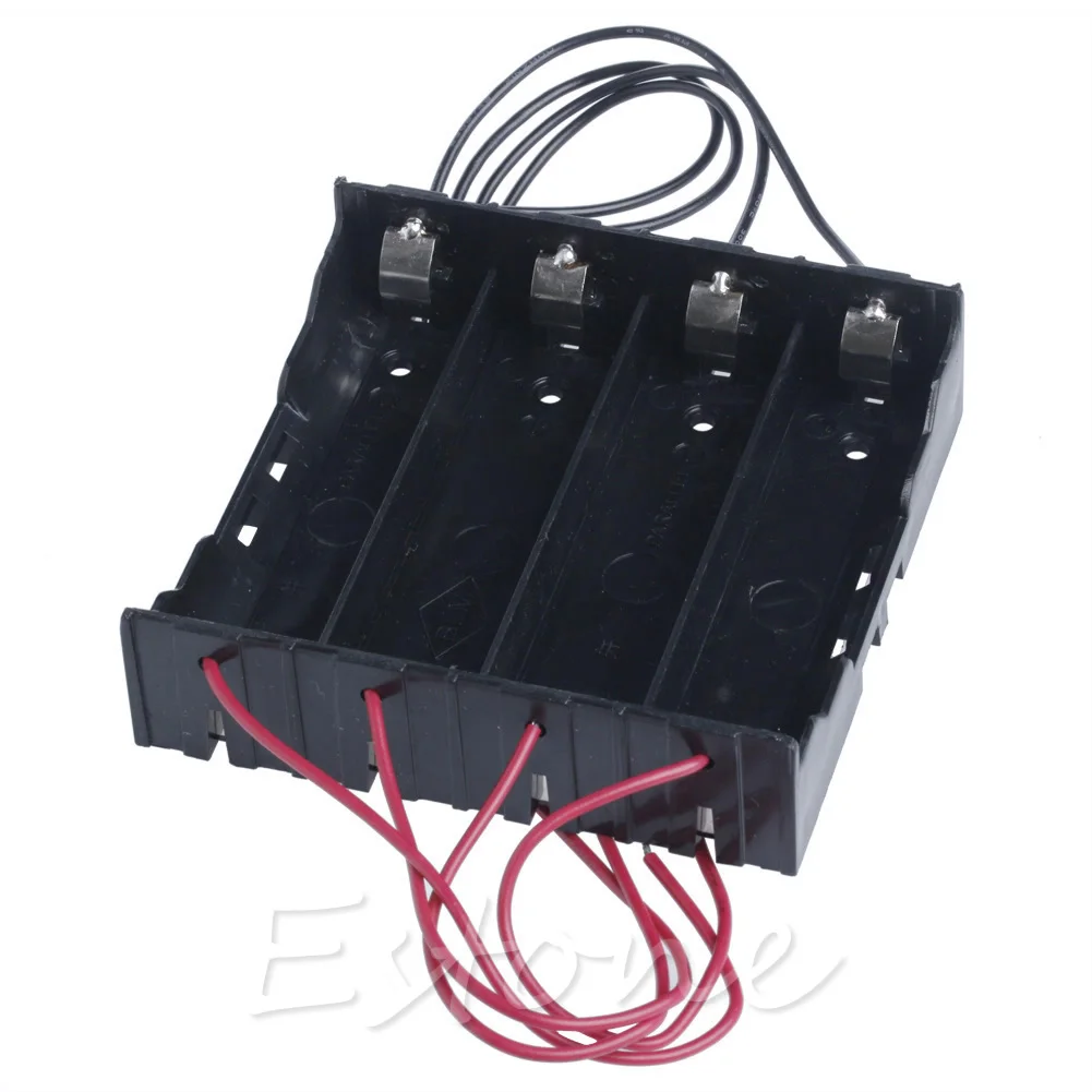 

1Pc Battery Plastic Storage Holder Box Case For 4x 18650 Rechargeable Battery Drop Shipping Support