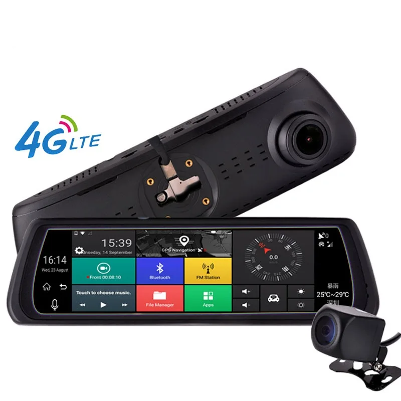 chezhilin-10-Full-Touch-IPS-Special-4G-Car-DVR-Camera-Android-Mirror-GPS-Bluetooth-WIFI-ADAS