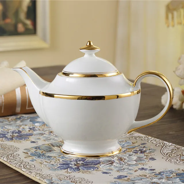 British Royal Vintage Bone China Tea Pot with Infuser Europe Porcelain