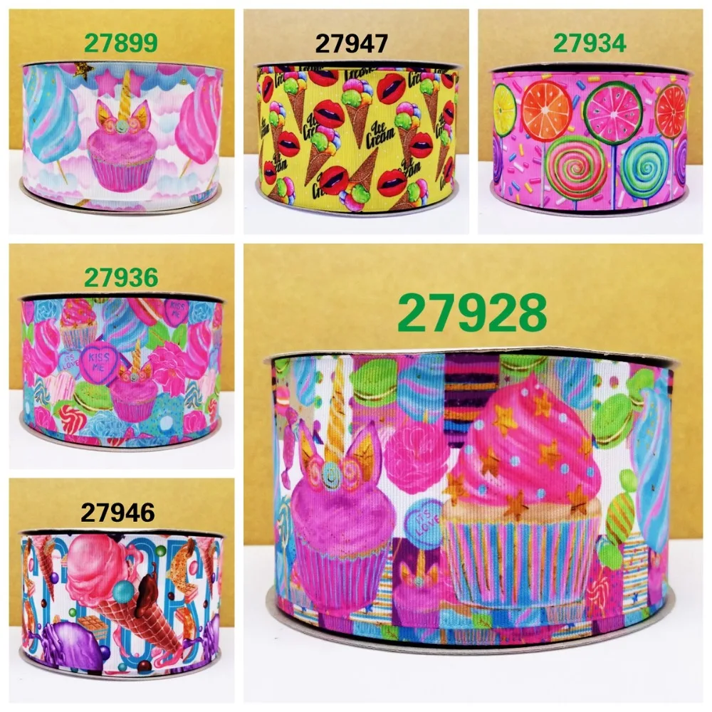 

Free shipping 50 yard cartoon Printed grosgrain ribbon 27928