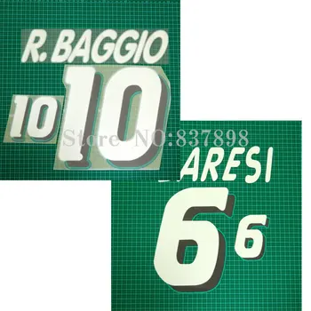 

R.BAGGIO 10 Soccer badge Cashmere material velvet BARESI 6 1set
