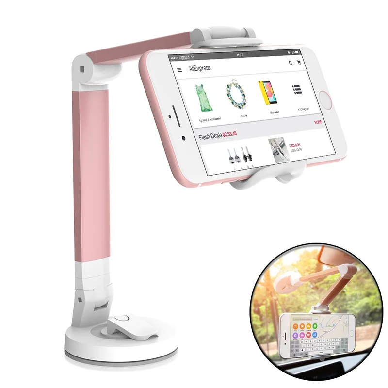 

Desktop Aluminum Bracket Folding Aluminum Alloy Mobile Phone Bracket Self-timer Anchor Metal Lazy Bracket