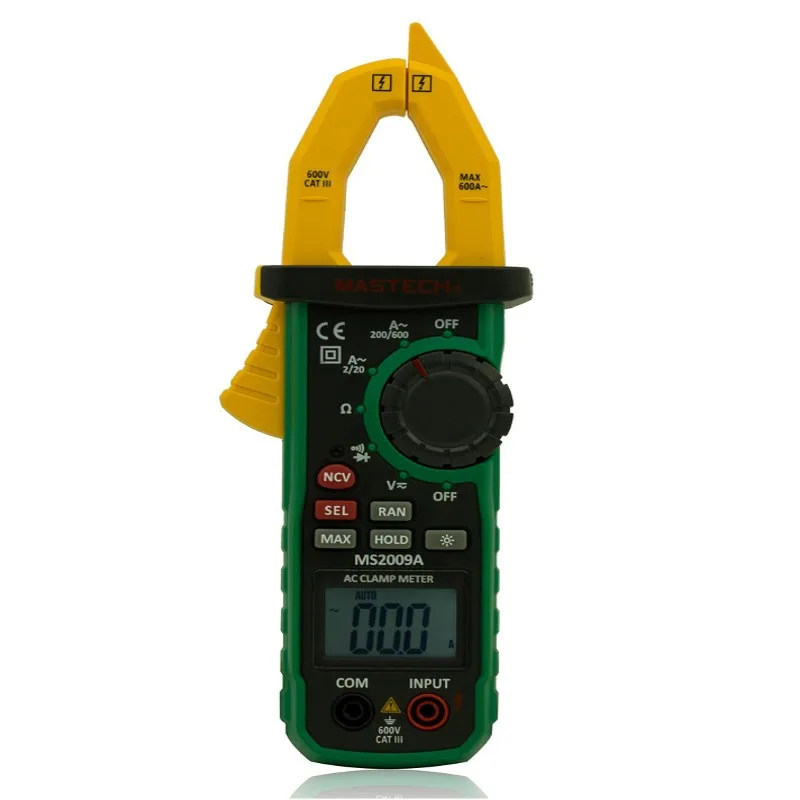 MASTECH AC 600A Autoranging Digital Clamp Meter with Non contact