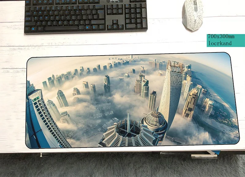 Города padmouse 700x300x2 мм игровой коврик для мыши игровой esports коврик для мыши геймер компьютерный стол locrkand коврик notbook mousemate pc - Цвет: Size 700x300x2mm
