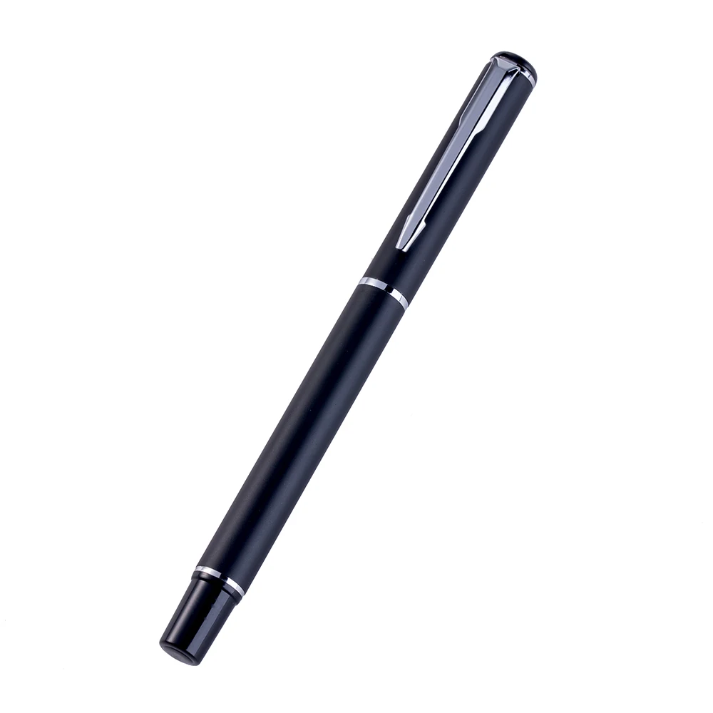 1 шт. Новая металлическая шариковая ручка, гелевая ручка, школьные принадлежности, офисные подарки, деловая ручка - Цвет: Silver matte black