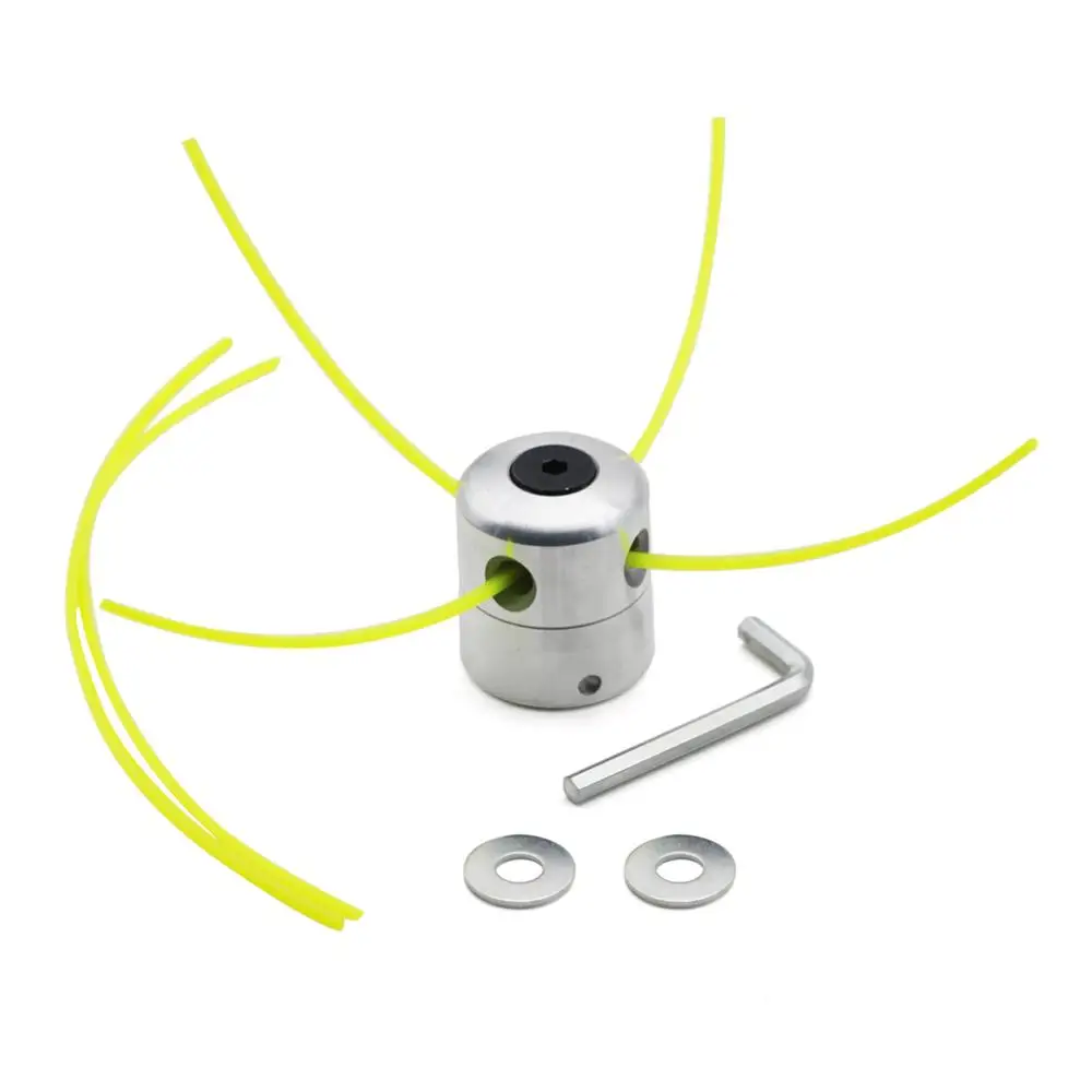 1 Set Universal Trimmer Head Aluminium Strimmer Head Trimmer Heads Grass Brush Cutter Lawn Mower Accessory With Trimmer Line 1 Set Universal Trimmer Head Aluminium Strimmer Head Trimmer Heads Grass Brush Cutter Lawn Mower Accessory With Trimmer Line