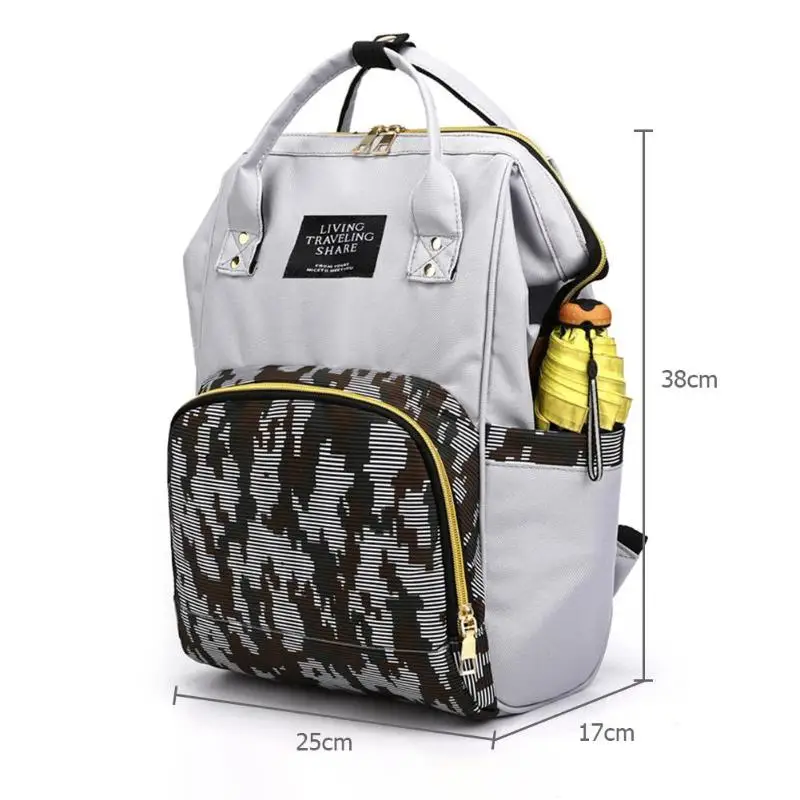 Модные камуфляжные рюкзаки для мам, сумки-органайзеры для подгузников, большая вместительность, сумка для детских подгузников