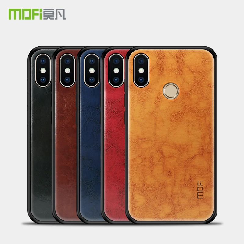 

MOFi PU Leather + TPU + PC Case for Xiaomi mi6x mi 6x Cover Phone Cases Full Protection Back Cover for Xiaomi Mi A2 MiA2 Case