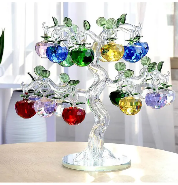 glass crystal apple tree