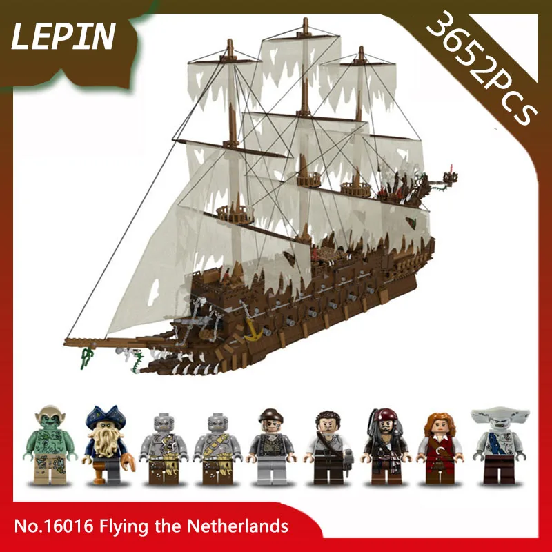 

Lepin 16016 Flying the Netherlands Model 3652Pcs Moive Series Building Blocks Bricks Toys For Children with Pirates Caribbean