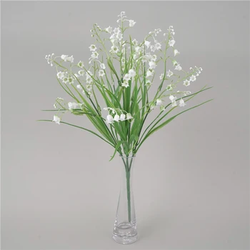 White Orchid Artificial Flowers Spring Fake Flowers Table Centerpieces Office Living Room Kitchen Bathroom Bedroom Decoration