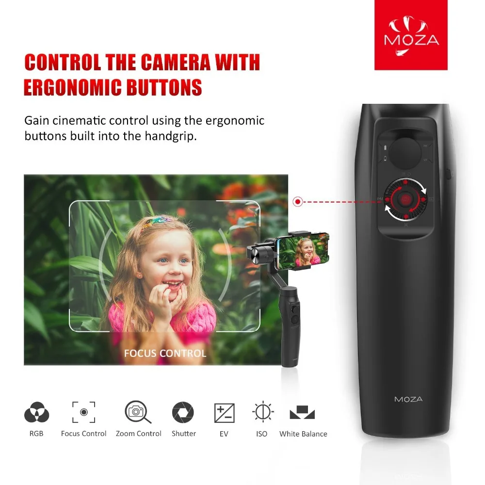  MOZA MINI MI 3-Axis Handheld Stabilizer Gimbal for Smartphone iPhone X 8 Plus 8 7 Samsung S9 S8 S7 
