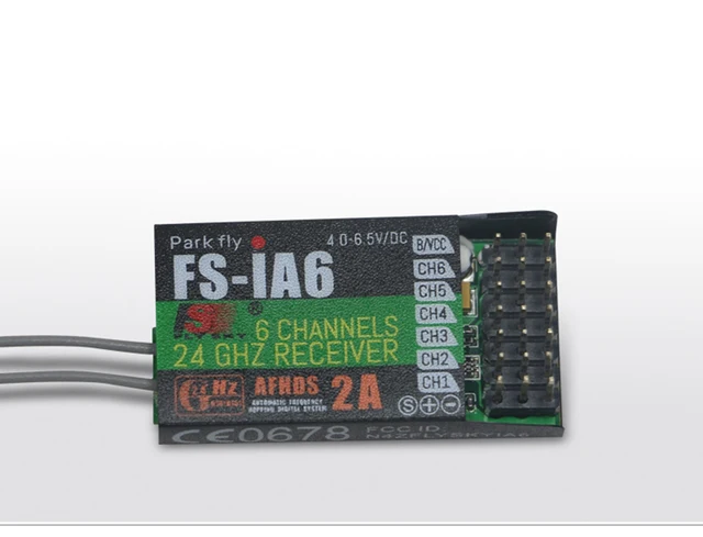 Receptor FlySky FS-iA6 iA6, 2,4G, 6CH, AFHDS, para FS-i10, FS, i6, transmisor de Control remoto, piezas de carreras FPV Receptor FlySky FS-iA6 iA6, 2,4G, 6CH, AFHDS, para FS-i10, FS, i6, transmisor de Control remoto, piezas de carreras FPV
