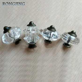

3pcs Plastic Furniture Knobs and Handles Clear Flower Knob Kitchen Cabinet Handles and Knobs Wardrobe Cupboard Decorative Pulls