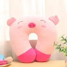 

High Quanlity New invention comfortable Multi-Color Cartoon U Shaped neck travel pillow automatic Neck Support Head Rest Cushion