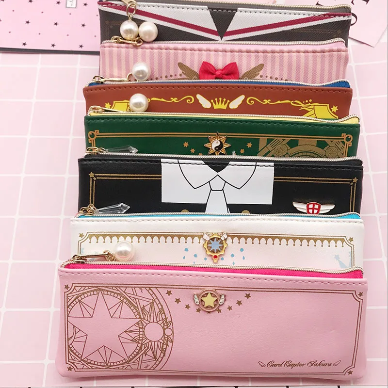 Card captor cardcaptor sakura четкие карты Звезда ключ Карандаш Чехол кошелек Коллекция