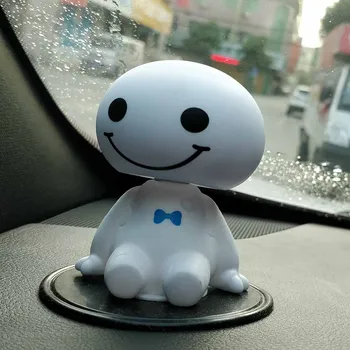 

Cartoon Plastic Baymax Robot Shaking Head Figure Car Ornaments Auto Interior Decorations Big Hero Doll Toys Ornament Accessories