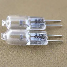 10 шт./лот галогенная лампа светильник G4 24 в 10 Вт 20 Вт 35 Вт Тип JC контактный базовый ландшафтный светильник ing настольная лампа прозрачная галогеновая лампа теплый белый