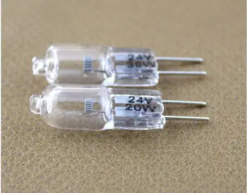 

10pcs/lot Halogen Bulb Light G4 24V 10w 20w 35w JC Type Pin Base Landscape Lighting Table Lamp Clear Halogen Bulb Warm White