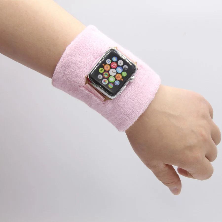 Для Apple Watch Series 1, 2, 3, 38 мм, 42 мм, ремешок, браслет для пота, йоги, фитнеса, ремешок, Спортивная безопасность, поддержка запястья 38 и 42 мм