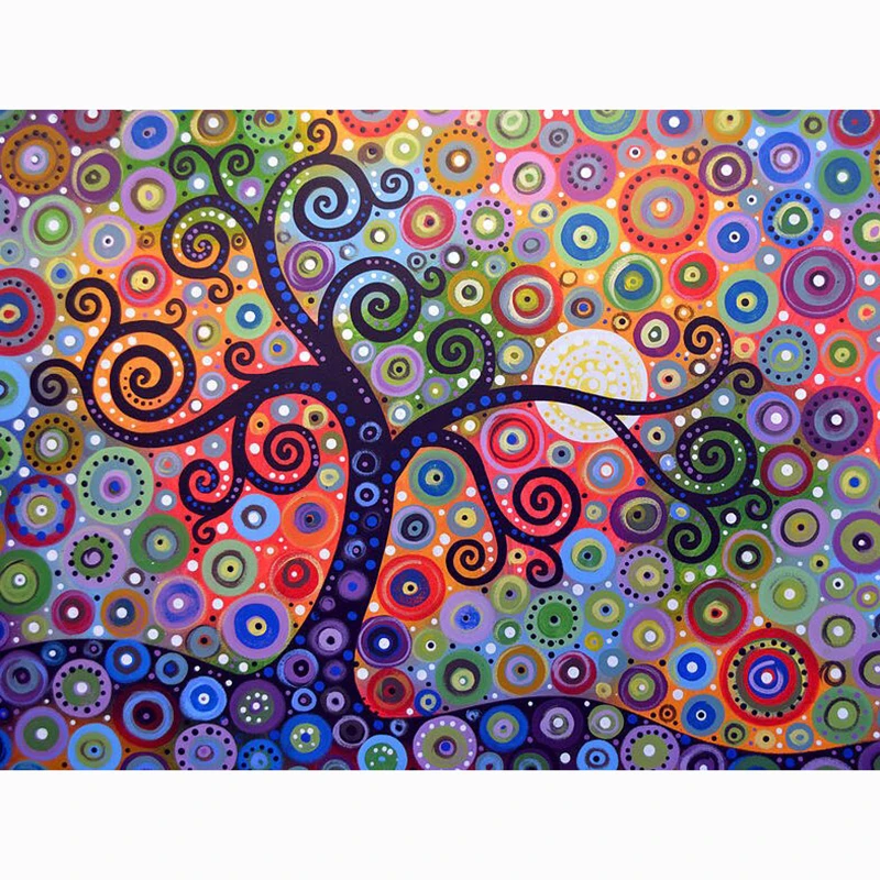 

5D DIY Full Square Diamond Painting Cross Stitch "Colorful tree" 3D Diamond Embroidery Rhinestone Mosaic Home Decor Gift
