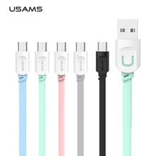 USAMS Original USB Cable Fast Charging Cable Micro USB Cable 1M 0.25M 2.1A Mobile Phone Cables For Samsung Galaxy Android