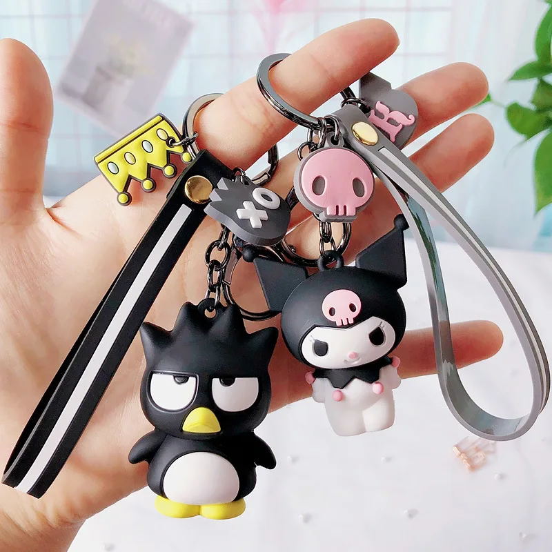 

2019 Hot Cartoon Epoxy Pudding Dog Melody Big Ear Dog Cool Penguin Cool Lomi Keychain Bag Pendant Gift Llaveros Cute Keychain
