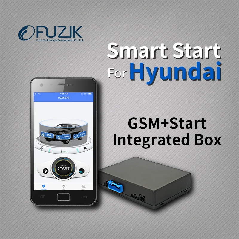 Fuzik дистанционного умный старт gps трекер система слежения для hyundai elantra mistra sonota 9 ix25