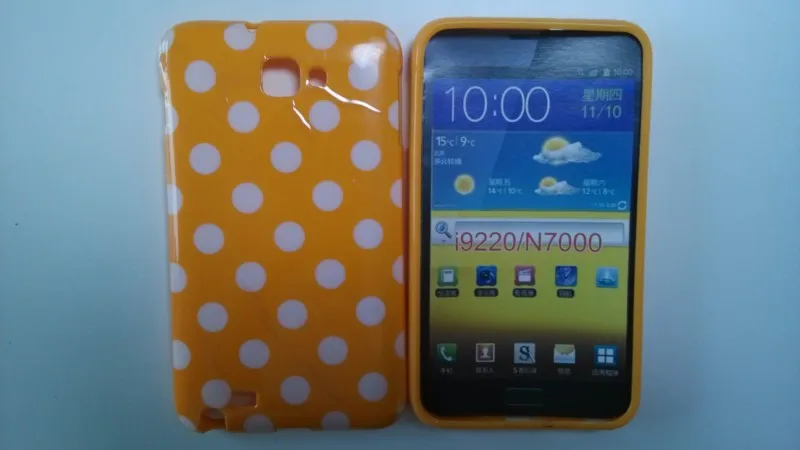 Samsung Galaxy Note i9220 Polka Dots Case (2)