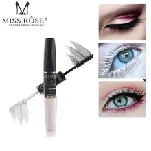 MISS ROSE 3D Fiber Eyelash Mascara Waterproof Rimel Mascara Black White Double-end Curling Lengthening Eye Lash Women Lashes MISS ROSE 3D Fiber Eyelash Mascara Waterproof Rimel Mascara Black White Double-end Curling Lengthening Eye Lash Women Lashes