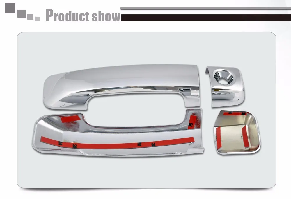 ABS Plastic Chrome Door Handle Cover No PSKH Parts For Toyota Tundra Fj Cruiser 2D 2007-2013 a