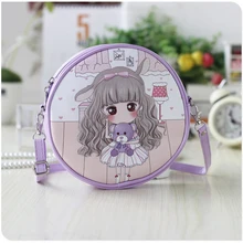 QZH милые детские сумки-мессенджеры для девочек мини ПУ мультяшная сумка через плечо для детского сада девочка портмоне женская сумочка подарки