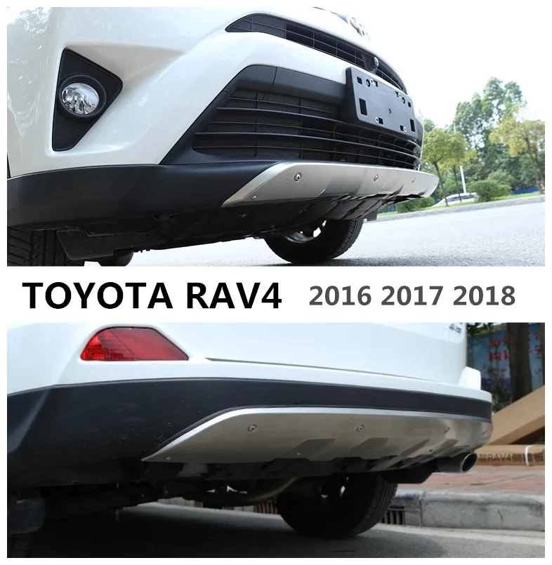 Для TOYOTA RAV4 2016 2017 2018 Передний + задний бампер защитный диффузор противоскользящая