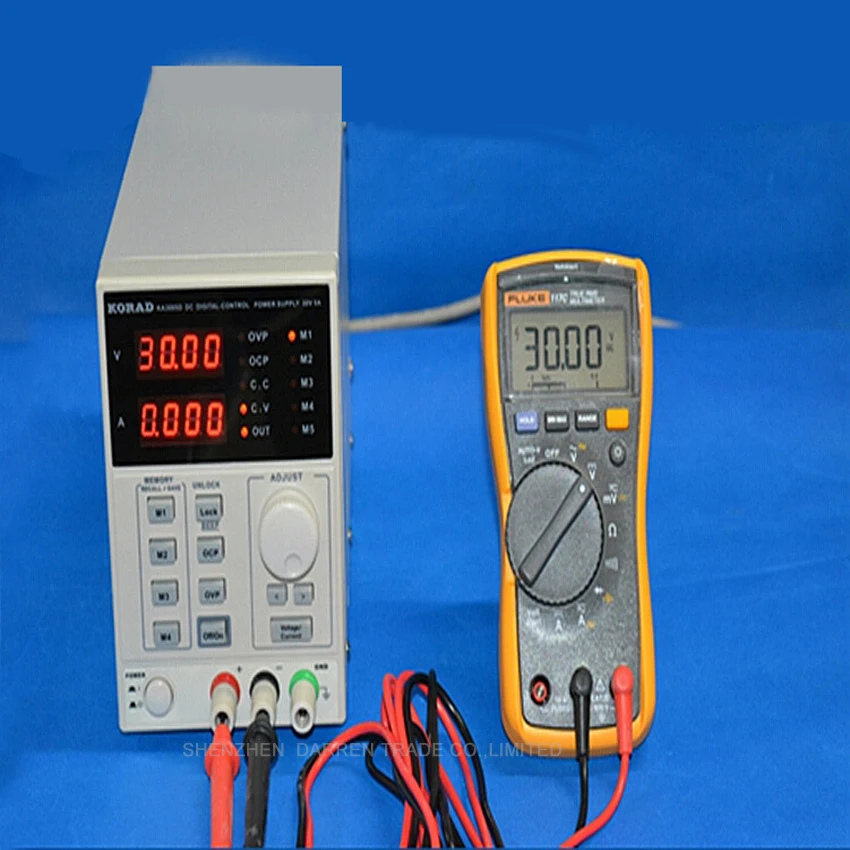 KA3005D Высокоточный Регулируемый цифровой источник питания постоянного тока mA 0~ 30 V 0~ 5A для лаборатории научно-исследовательского обслуживания
