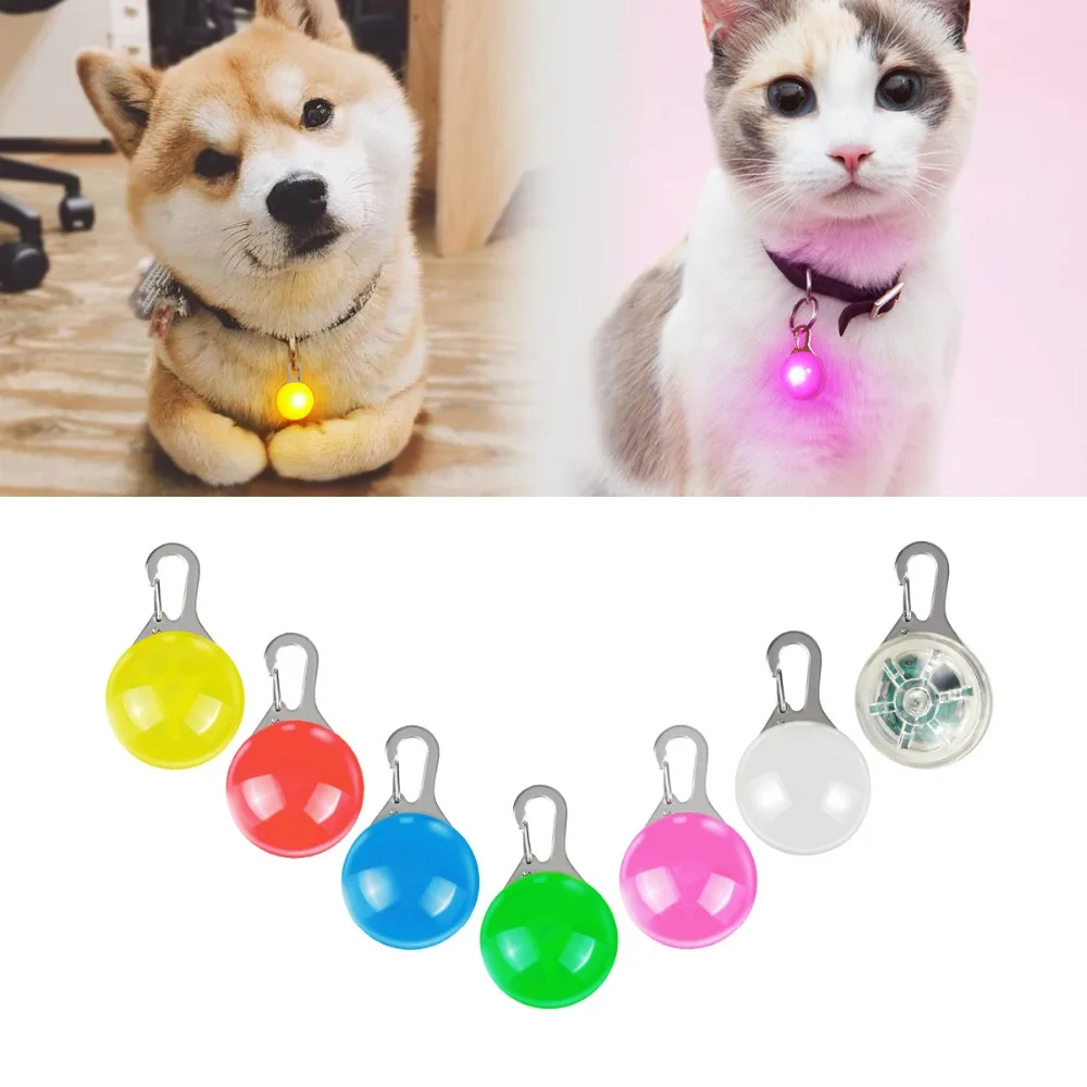 

LED Dog Collar Light Dog-Collar Safety Leads Lights Glowing Pendant Outdoor Night Indicator Light in Dark Pendant Flashing Leads