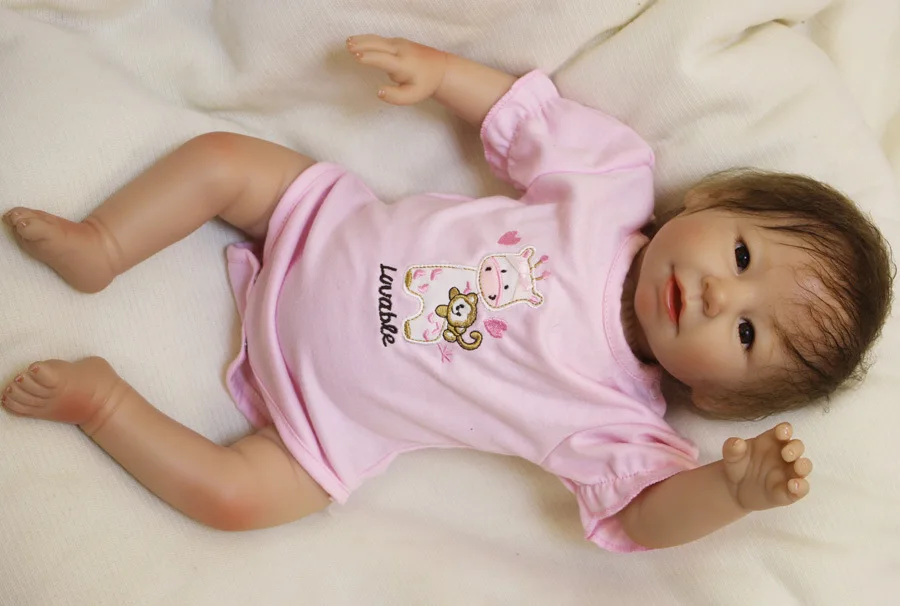 Kawaii Новое поступление 20 дюймов силиконовые куклы Новорожденные игрушки для