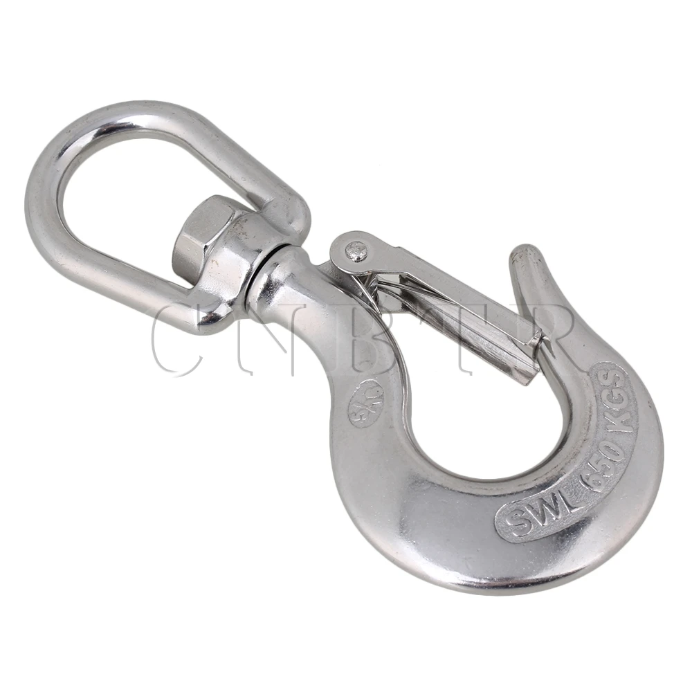 

CNBTR 650KG American Type Swivel Eye Lifting Tone Hook Rigging Accessory Silver