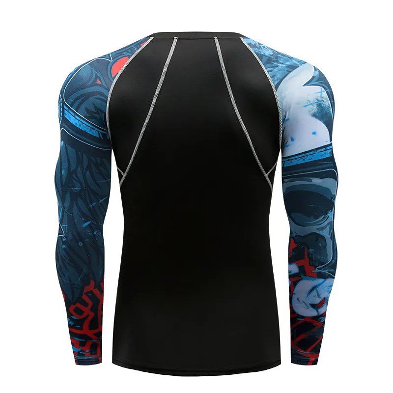 Новая быстросохнущая Мужская компрессионная рубашка для тренажерного зала Мужские штаны для велоспорта Demix Мужская и женская рашгард Спортивная одежда для велоспорта