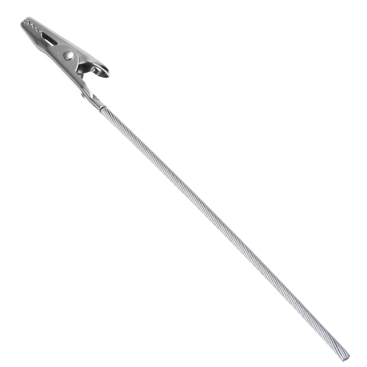 10pcs Silver Tone Metal Alligator Clips Non-insulated Electric Test Crocodile Clampe 4.7" Length