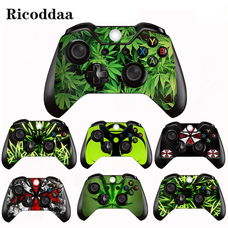 

Green Leaves Vinyl Decal Skin Sticker For Microsoft Xbox One/Slim Controller Protective Cover Sticker For Xbox One Gamepad Skin