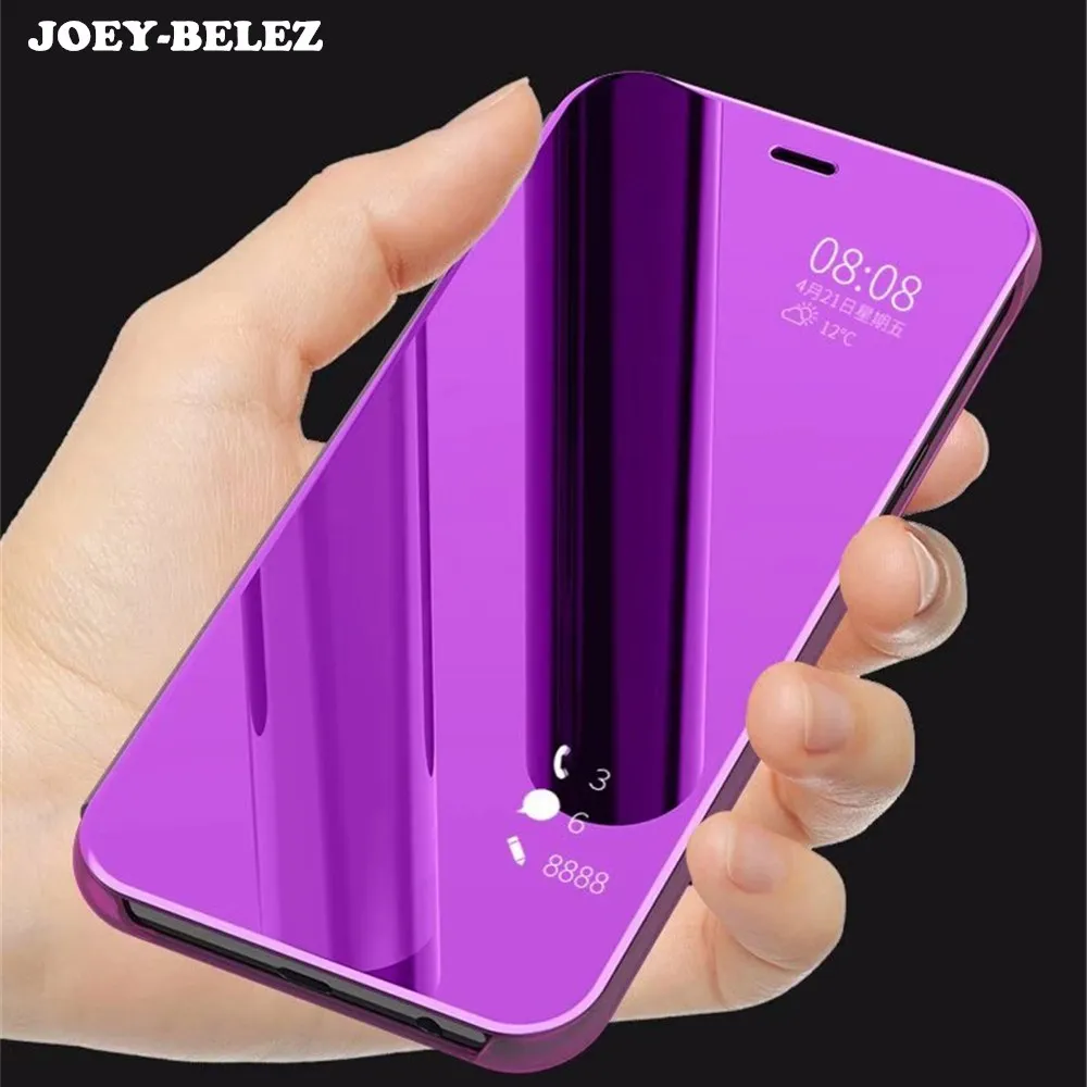 

Flip Case For Samsung J4 J6 J8 2018 Stand Leather Clear View Mirror Cover For Galaxy A9 Star lite A5 A6 A7 A8 Plus J7 Duo Note 9