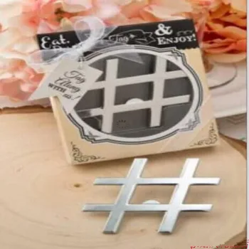 

Wedding giveaways for guest 100pcs/lot creative geometric Chinese characters wells bottle opener Kitchen Accessory