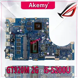 Akemy TP300LJ i5-5200 процессор GT920M 2 Гб в оперативная память 4 Оперативная плата для ASUS tp300la TP300LJ TP300 Материнская плата ноутбука 100% тестирование