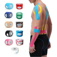 Эластичная Спортивная пластырь кинезиологическая лента 5 м Спортивная кинезиологическая спортивная повязка для спортзала фитнес тенниса бег колено Защитная муфта для мышц