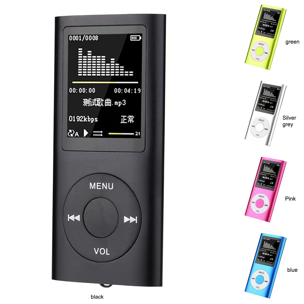 

Hot sales 1.8 inch MP4 Player 16GB 32GB Music Player MP3 Player FM Radio Video