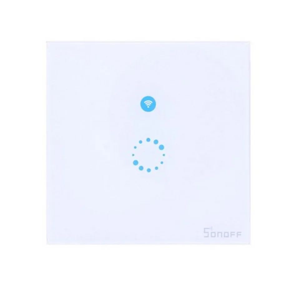 EU Type Sonoff Wifi Touch Glass Panel Switch Smart Home Remote Control Wifi Switch 1 gang 1 way Home Automation Ewelink APP -3