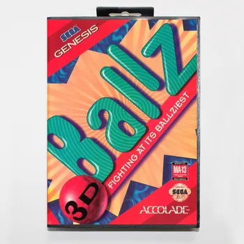 

16 bit Sega MD game Cartridge with Retail box - Ballz 3D game card for Megadrive Genesis system