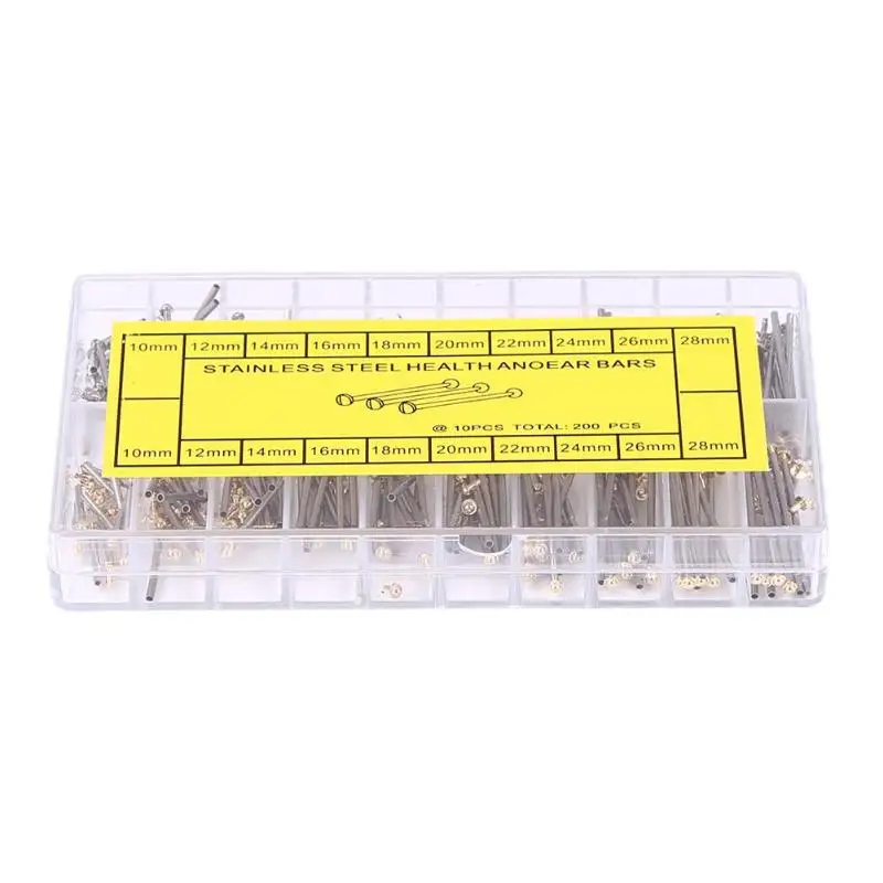 

200pcs Raw Ear Rods for Watch Repair Tools Watchmaker Tools Watch Strap Fixed Axis Shaft Spring Bar Strap Link Pins